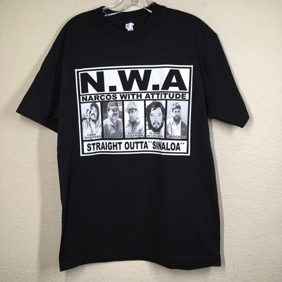 Narcos With Attitude Tee (A7) - Picture 2 of 5